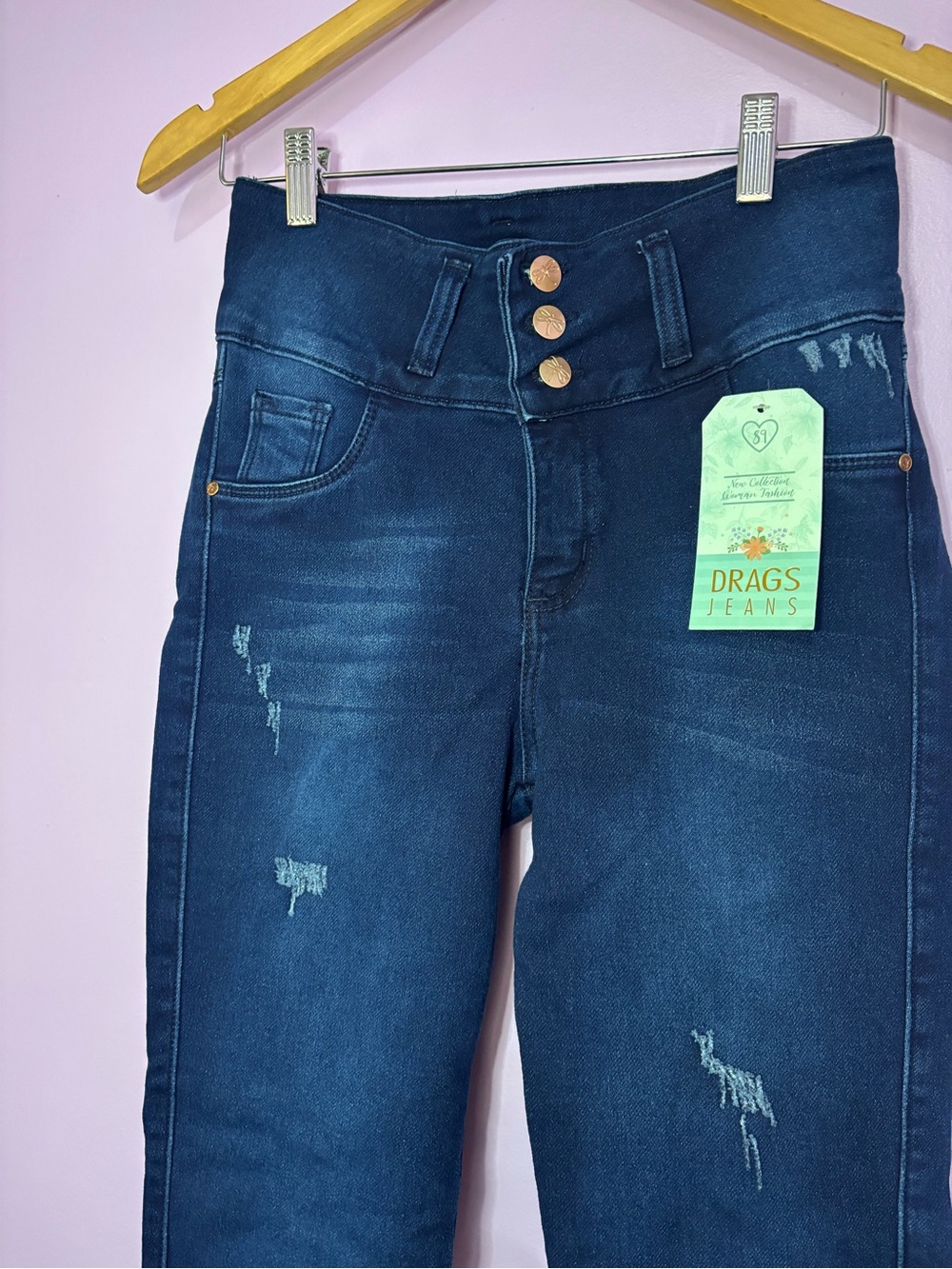 Colombian jeans with effect push up